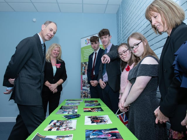 The Duke of Edinburgh visiting the the Portsmouth Down Syndrome Association to open their new centre.  Picture: Steve Reid Blitz Photography