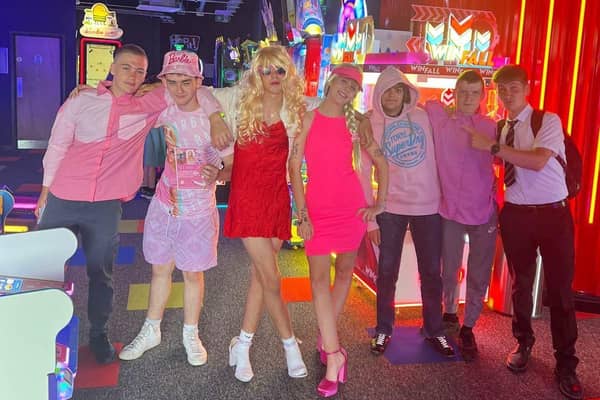 Barbiemania at Bowl Central and Reel, Fareham on Friday 21st July 2023Pictured: People dressed in Pink attire for the filmPicture: Habibur Rahman