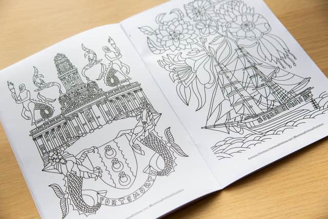 The Portsmouth Creates colouring book.