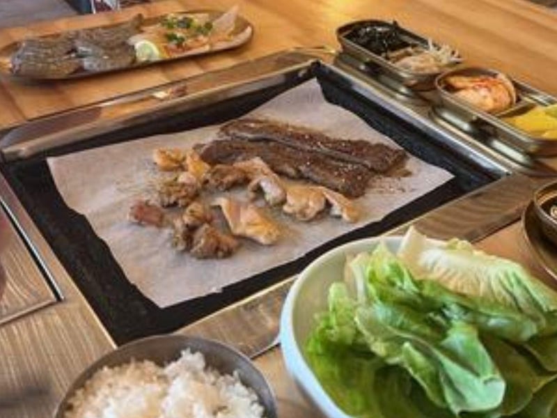 Galbi in Albert Road provides a unique dining experience with Korean barbeque cooked at your table.