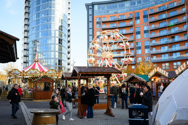 There are a number of Christmas markets across the area, but the one at Gunwharf Quays is our favourite with number of festive stalls, food and drink and rides on offer - with fruit crumble and Yorkshire Pudding wraps among this year's offerings. The lights in Gunwharf themselves are also gorgeous and you can pay a visit to soak up the atmosphere and grab a cup of hot chocolate to get into the festive spirit.
Picture: Keith Woodland (111121-59)