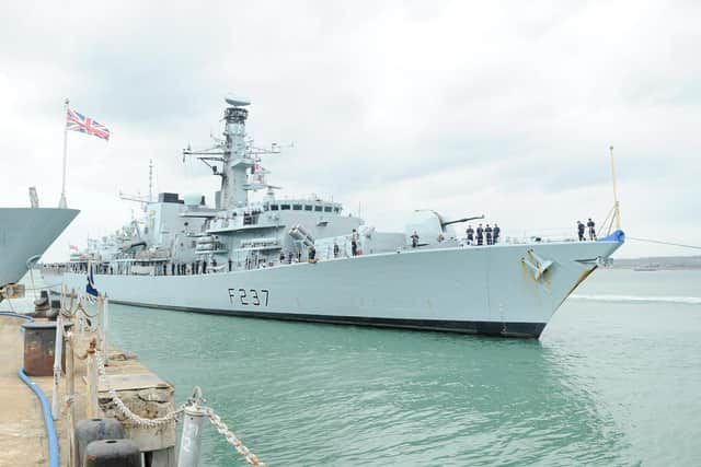 The future of Portsmouth-based HMS Westminster is still up in the air. Picture: Sarah Standing (090819-2834).