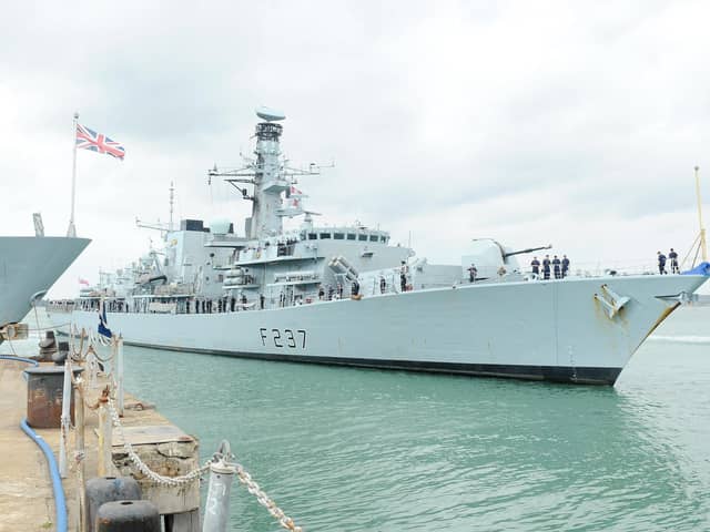 The future of Portsmouth-based HMS Westminster is still up in the air. Picture: Sarah Standing (090819-2834).