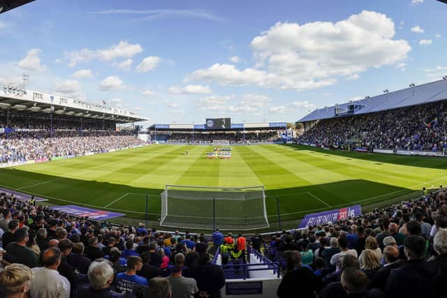 A view of the Milton End from the Fratton End, with Plymouth 1,899 Plymouth supporters housed. Picture: Jason Brown