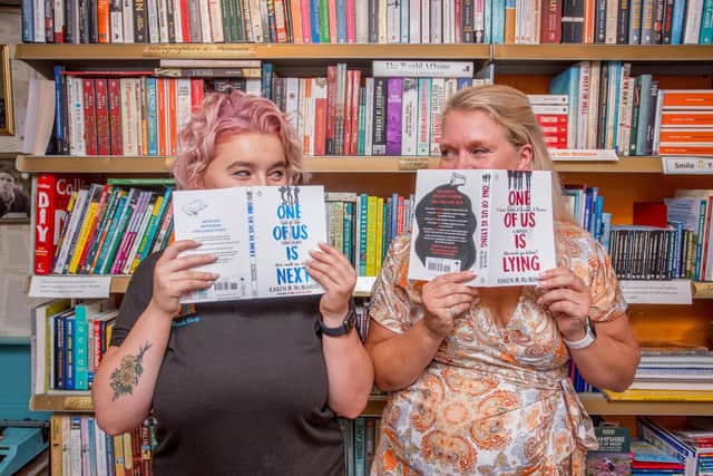 Customer assistant Jasmine Woodward and owner Sarah Veal at The Book Shop, Lee-on-the-Solent. Picture: Habibur Rahman
