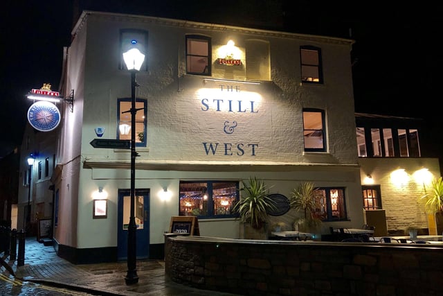 The Still and West in Bath Square, Old Portsmouth, boasts a garden area that overlooks the harbour and is the perfect place to enjoy a tipple and the sunshine this summer.