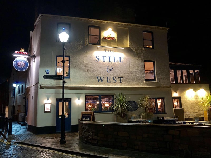 The Still and West in Bath Square, Old Portsmouth, boasts a garden area that overlooks the harbour and is the perfect place to enjoy a tipple and the sunshine this summer.