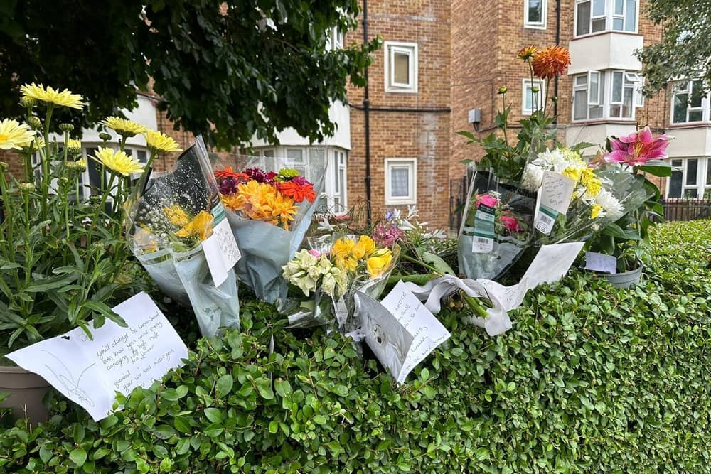 Flowers have been placed down St James Road following the death of a man in his 40's on Thursday.