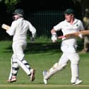 Dan Clark and Harry Robbins batting for Bedhampton in a Hampshire League game against Bournemouth 2nds in 218. Picture: Neil Marshall.