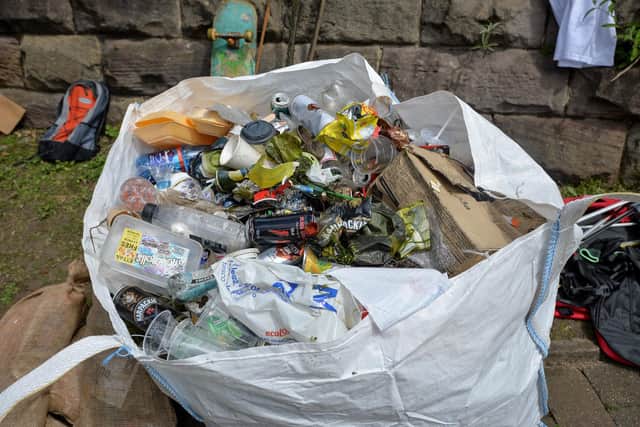 Plastic waste is constantly washing up on UK shorelines. Picture: Jacob King/PA Wire