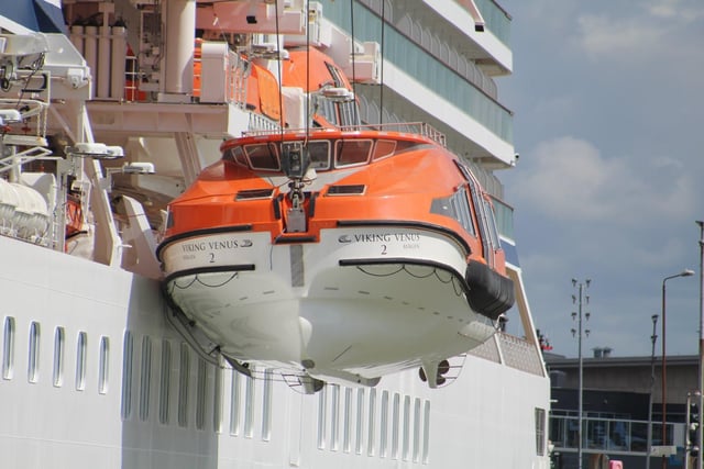 Viking Venus in Portsmouth on April 16 after sailing to Portsmouth International Port.