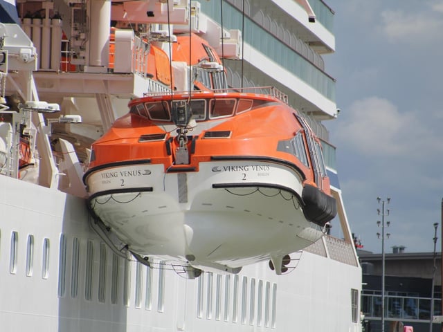 Viking Venus in Portsmouth on April 16 after sailing to Portsmouth International Port.