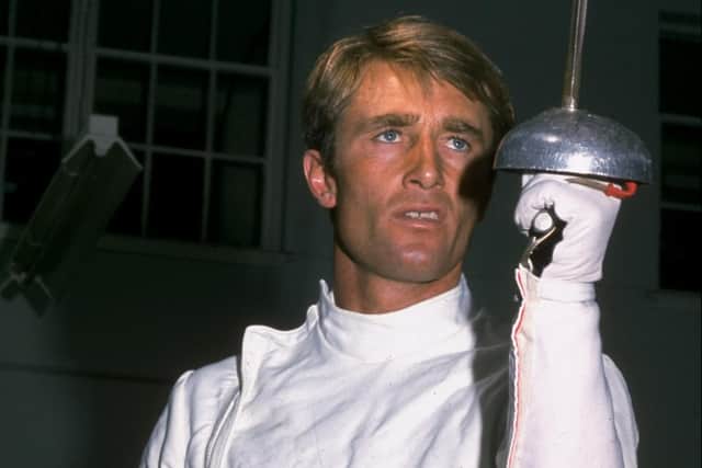 17 Jul-1 Aug 1976: Jim Fox of Great Britain in the fencing discipline of the team Modern Pentathlon at the 1976 Olympic Games in Montreal, Canada. \ Mandatory Credit: AllsportUK /Allsport