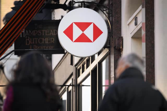 HSBC has announced dozens of branch closures across the UK. Picture: Leon Neal/Getty Images.