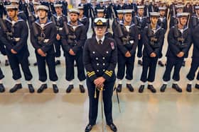 The Guard of Honour at HMS Sultan