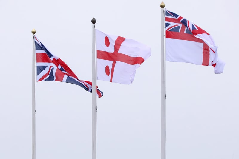 Ceremonial flags.