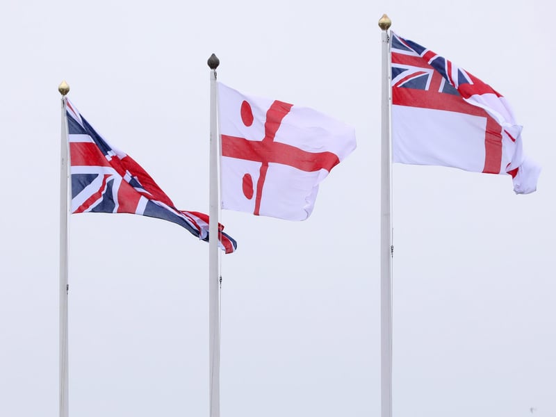 Ceremonial flags.