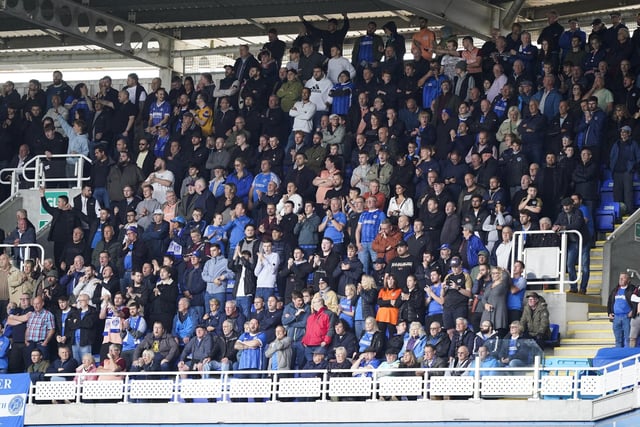 Pompey fans watched their side open up a six-point lead at the top of League One