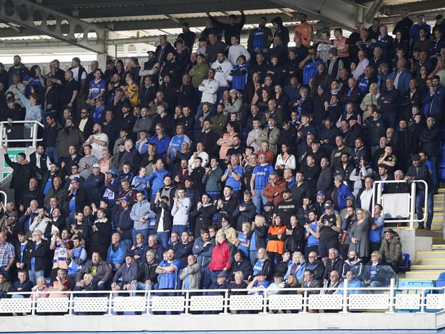 Pompey fans watched their side open up a six-point lead at the top of League One
