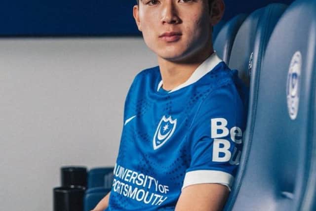 Pompey signed Minhyeok Yang from Spurs earlier in the summer.