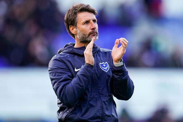 Danny Cowley at Ipswich yesterday.