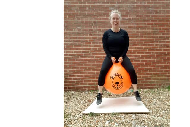 Navy Nurse takes on Space Hopperthon for Charity

Ellie Walls on her Space Hopper
