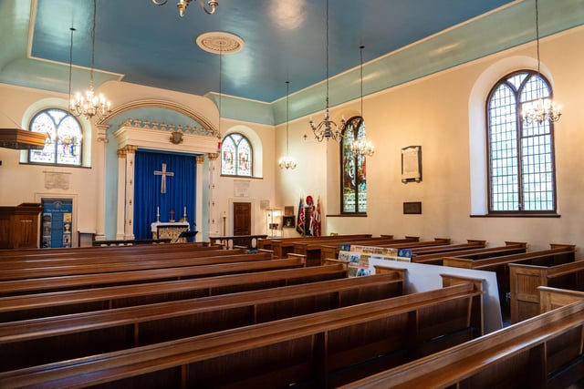 Inside St Luke's Chapel