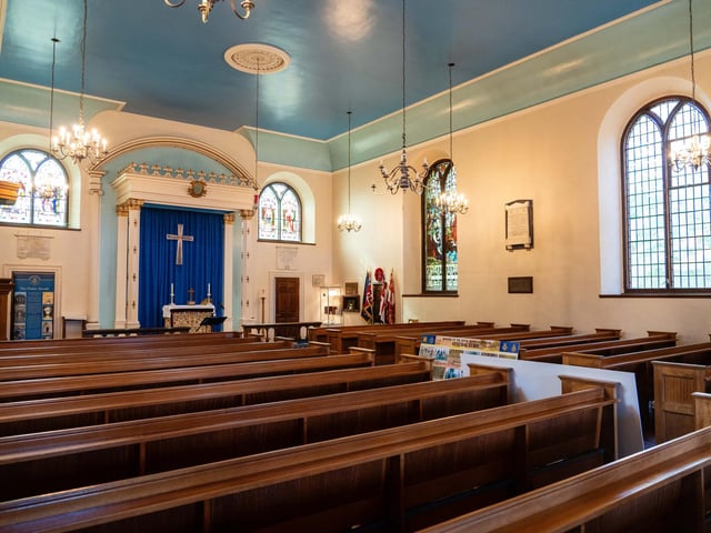 Inside St Luke's Chapel
