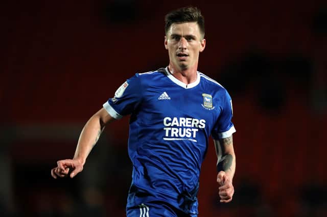 Oli Hawkins has made 15 appearances for Ipswich after Pompey decided against offering him a new deal in the summer. Picture: George Wood/Getty Images