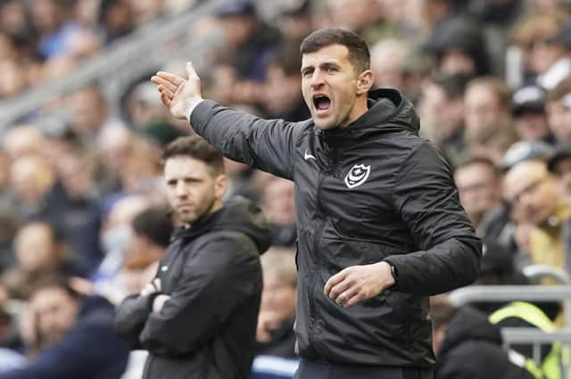 Since appointed Pompey head coach in January, John Mousinho has overseen 16 games, collecting 30 points. Picture: Jason Brown/ProSportsImages