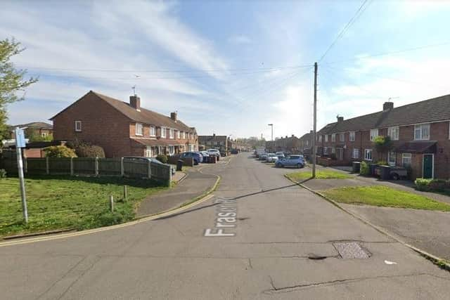 The collision took place in Fraser Road, Bedhampton, on July 18. Picture: Google Street View