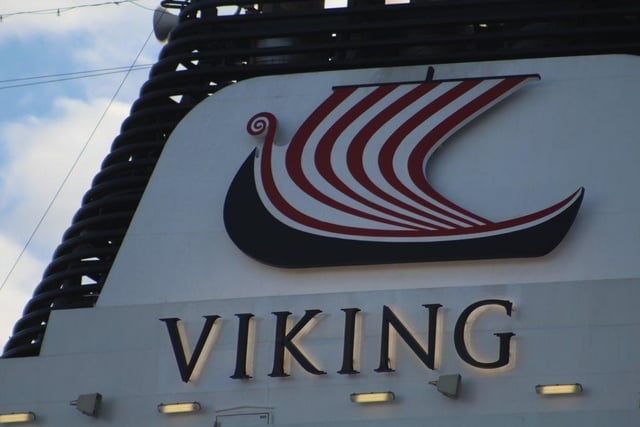 Viking Venus in Portsmouth on April 16 after sailing to Portsmouth International Port.