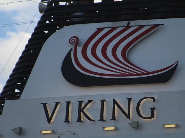 Viking Venus in Portsmouth on April 16 after sailing to Portsmouth International Port.