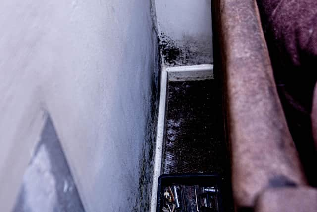 Mould behind a sofa at a home in Portsmouth
Picture: Habibur Rahman