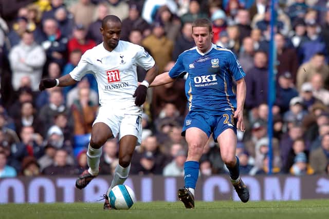 Sean Davis battles with Spurs' Didier Zokora in March 2008. Picture: Allan Hutchings