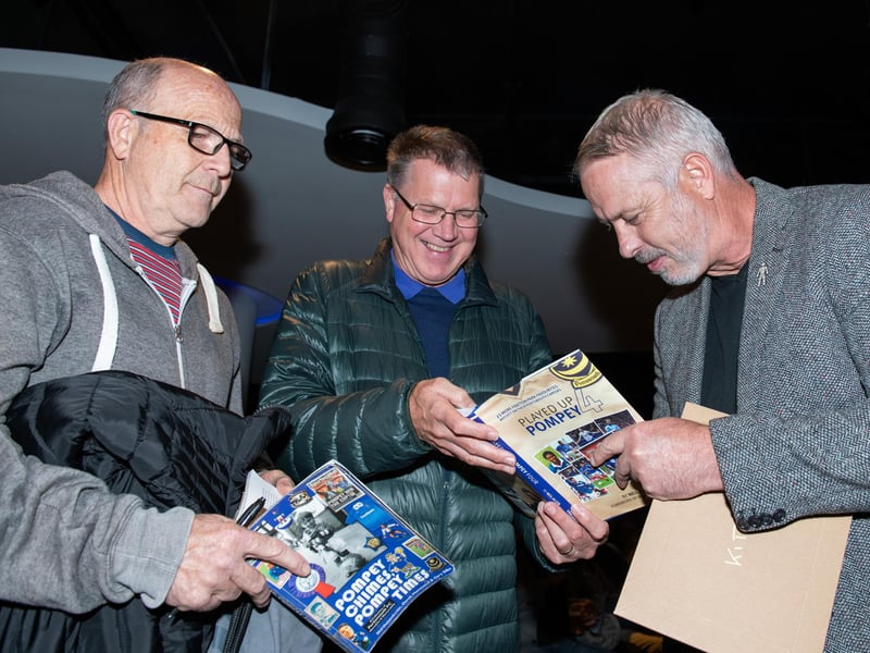 Kit Symons at the Played Up Pompey Four book launch in Fratton Park's Victory Lounge on Friday night. Picture: Steve Reid