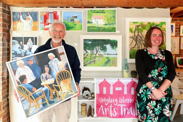 Painter Mike Johnson and jeweller Clare Gosling. Picture: Chris Moorhouse (jpns 070522-15)