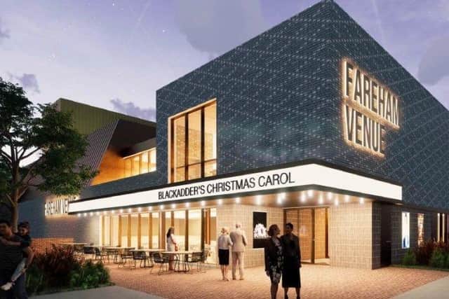 An earlier CGI mock-up of the redevelopment venue, with a place holder name sign. Picture: Fareham Borough Council