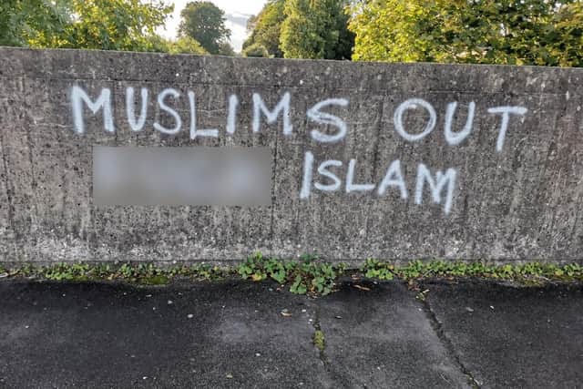 The racist graffiti