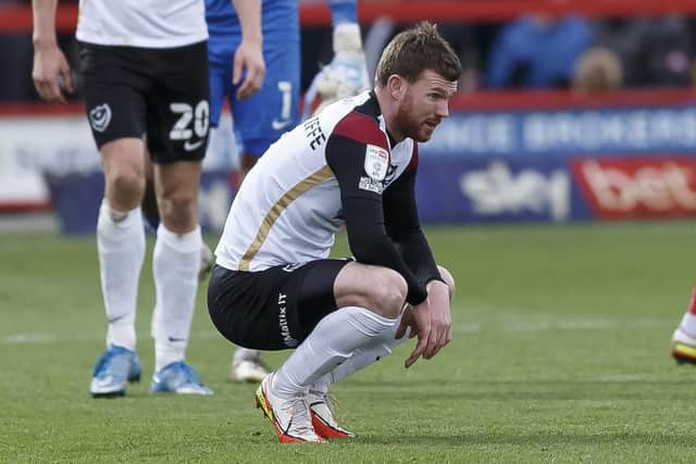 Ryan Tunnicliffe was left out of Pompey's starting XI for the trip to Accrington.    Picture:  Daniel Chesterton/phcimages.com