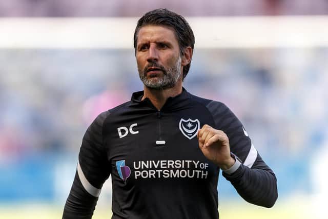 Danny Cowley has called on Pompey fans to get to Milton Keynes on Saturday (Photo by Daniel Chesterton/phcimages.com)