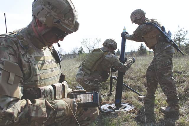 Hirtenberger Defence Systems' 81mm mortars have a fully digital fire-control system. Picture: HDS