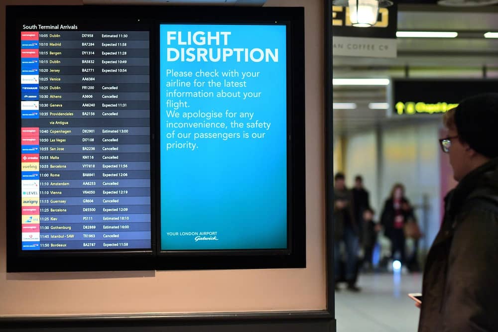 All outbound flights in the UK are being affected by a ‘technical issue’ with air traffic control, London Gatwick has said. Picture by BEN STANSALL/AFP via Getty Images