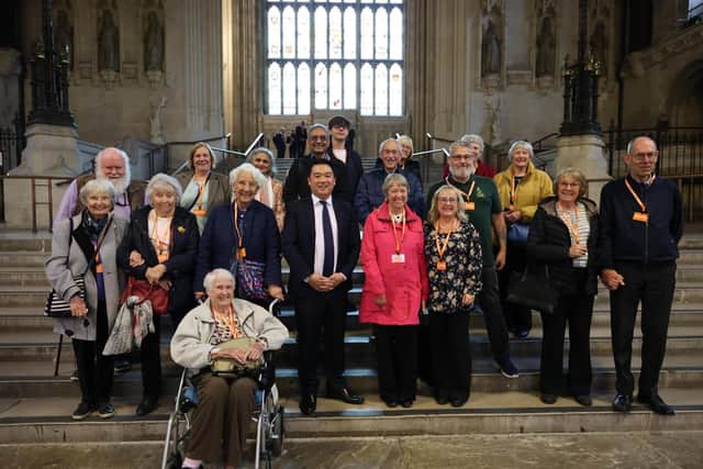 Alan Mak MP with Havant constituents in Westminster Hall