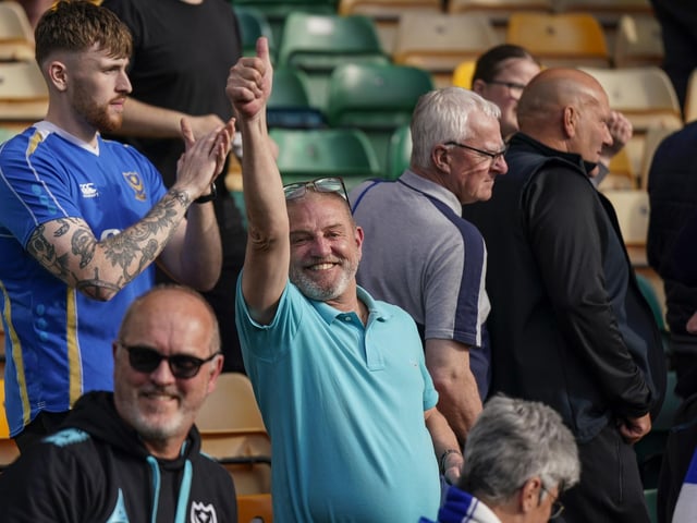 It's great to see smiles on so many Pompey faces.