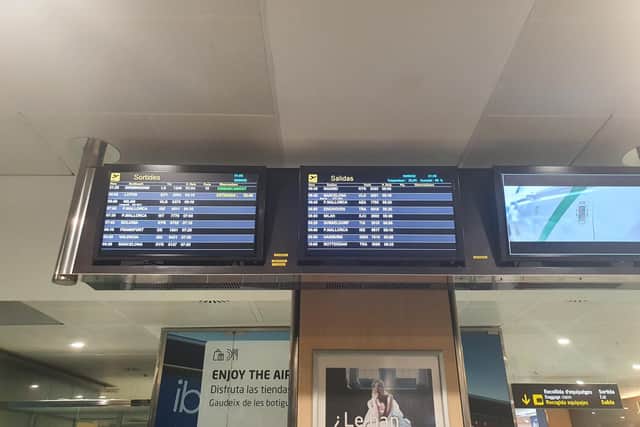 Sheila Porter said their journey with EasyJet was no better when trying to get back home from Ibiza, as their return flights were also cancelled.