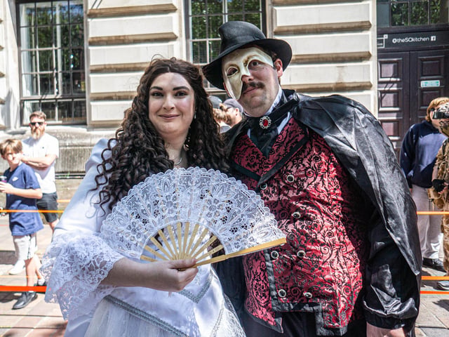 Portsmouth Comic Con 2023 at Portsmouth Guildhall on Saturday 3rd June 2023
Pictured: People dressed up at the event
Picture: Haibur Rahman