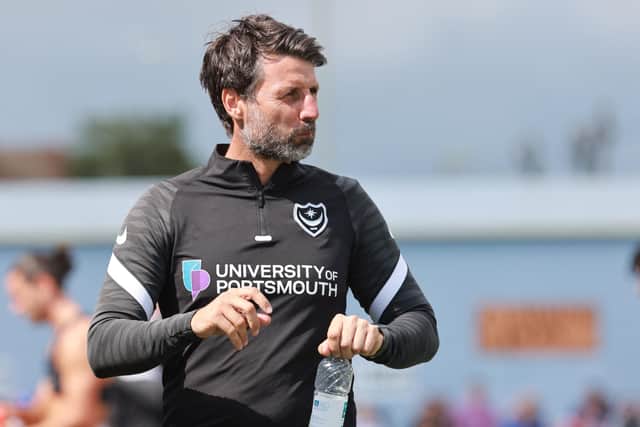 After arriving as Pompey's head coach until the end of the season in March, Danny Cowley won the role on a permanent basis. Picture: Paul Collins