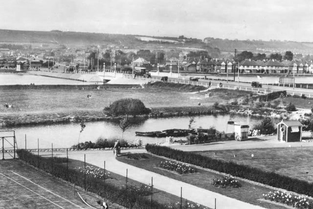 A scene across Portsbridge Creek from Hilsea Lagoon long before modern roads destroyed it.  Picture: Mick Cooper collection