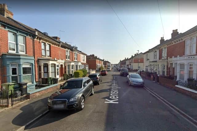 One of the thefts took place in Kensington Road, Copnor. Picture: Google Street View.